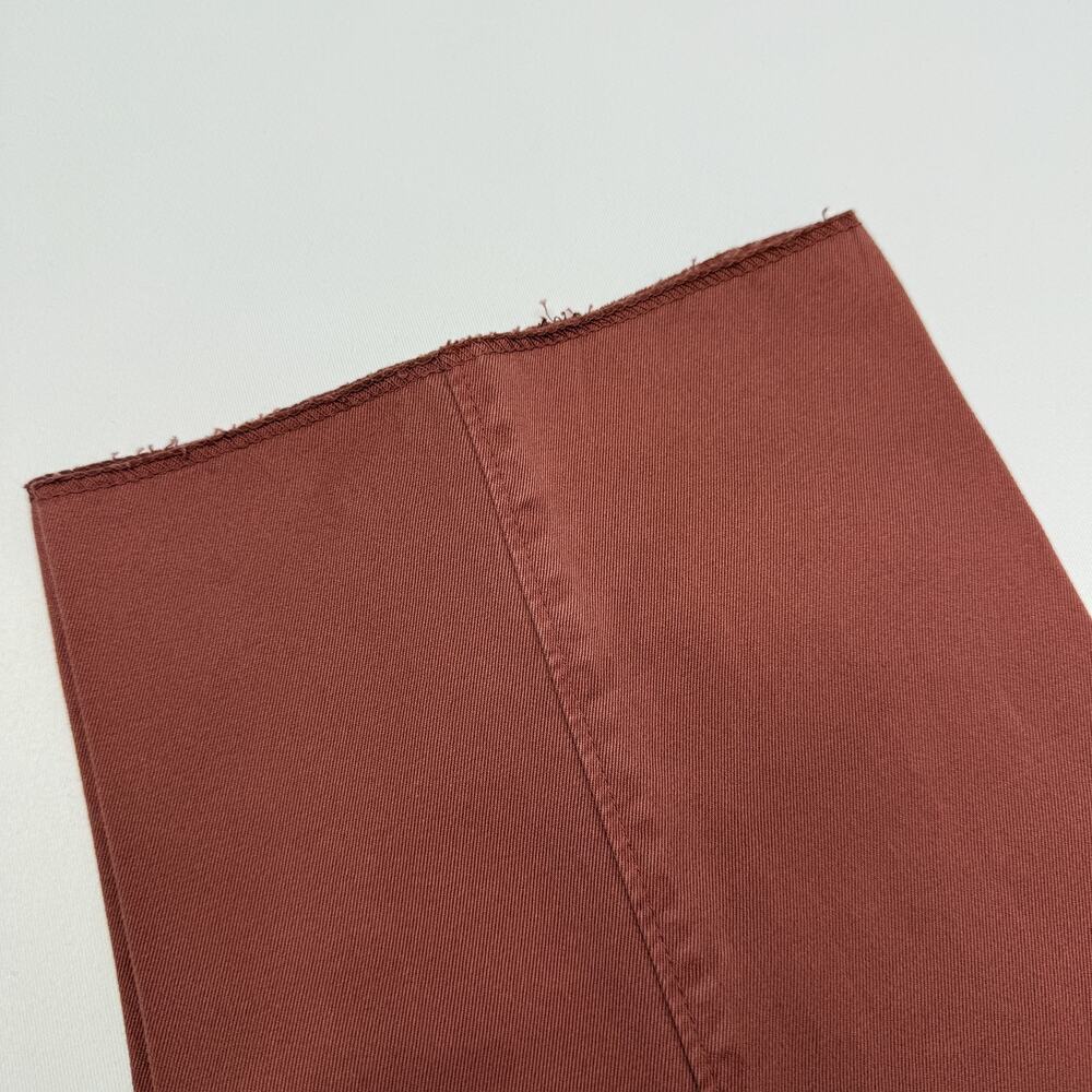 Orvis Pants Mens 34 Rust Surf Washed Cotton Chino Unfinished Hem Straight Leg - Picture 9 of 10